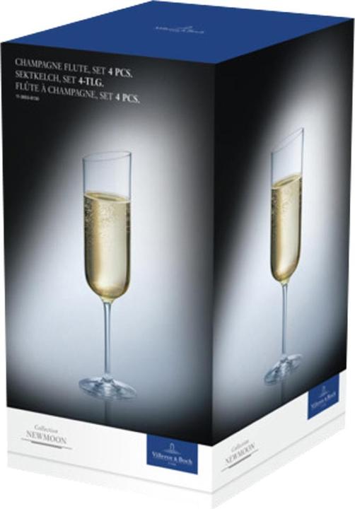 Actual product image Villeroy & Boch Champagne Goblet, Set of 4 NewMoon (18 cl, 4 Glasses, Champagne glasses)