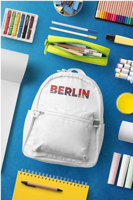 Produktbild Bügelbilder Schul & Freizeitsrucksack-Set Berlin Skyline 2 (15 l)