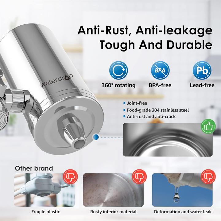 Immagine prodotto Waterdrop Wasserfilter Wasserhahn-System (Rostfreier Stahl)