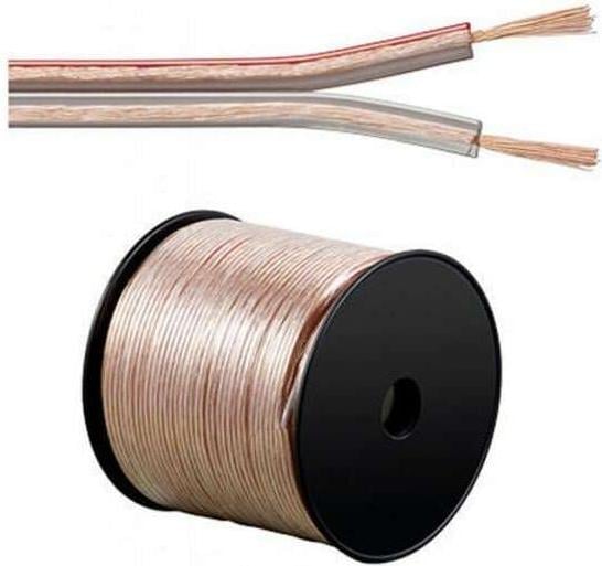 Immagine prodotto HDgear Cavo per altoparlanti 4mm² OFC trasparente (100 m, 4 mm².)