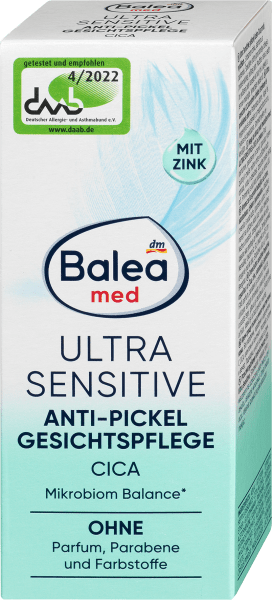 Produktbild dm Balea Med Ultra Sensitive Anti-Pickel (50 ml, 24h Creme)
