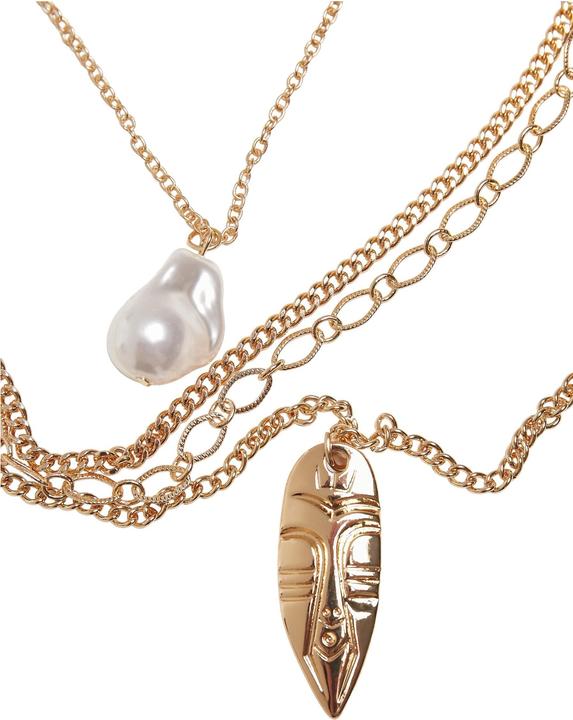 Actual product image Urban Classics Indiana Plate Necklace (40% zinc, 10% plastic, 50% iron)