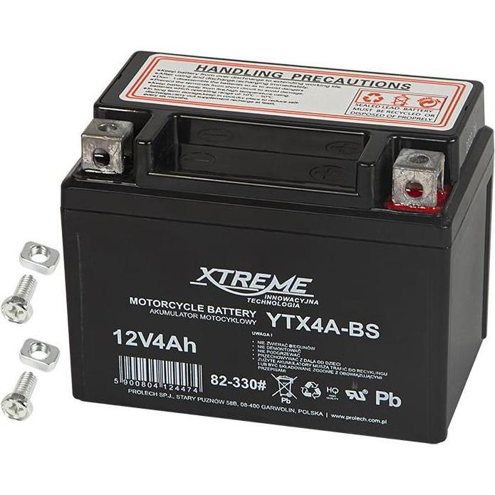 Blow 82-330 # 12v 4ah xtreme motorcycle battery (1 Stk., Gerätespezifisch, 4000 mAh), Batterien + Akkus