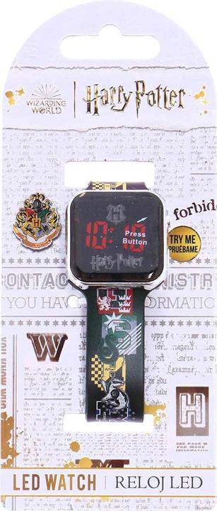 Actual product image Accutime LED kids clock Harry Potter (black), digital clock with LED display for time and date,... (Digital watch)