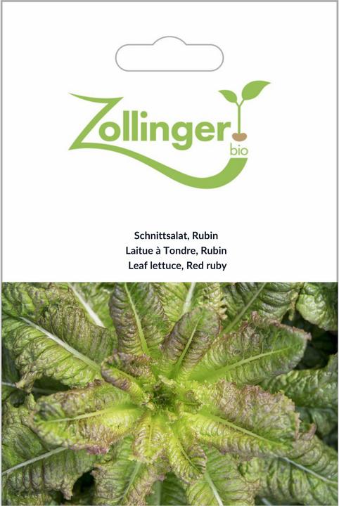 Produktbild Zollinger Bio Schnittsalat, Rubin