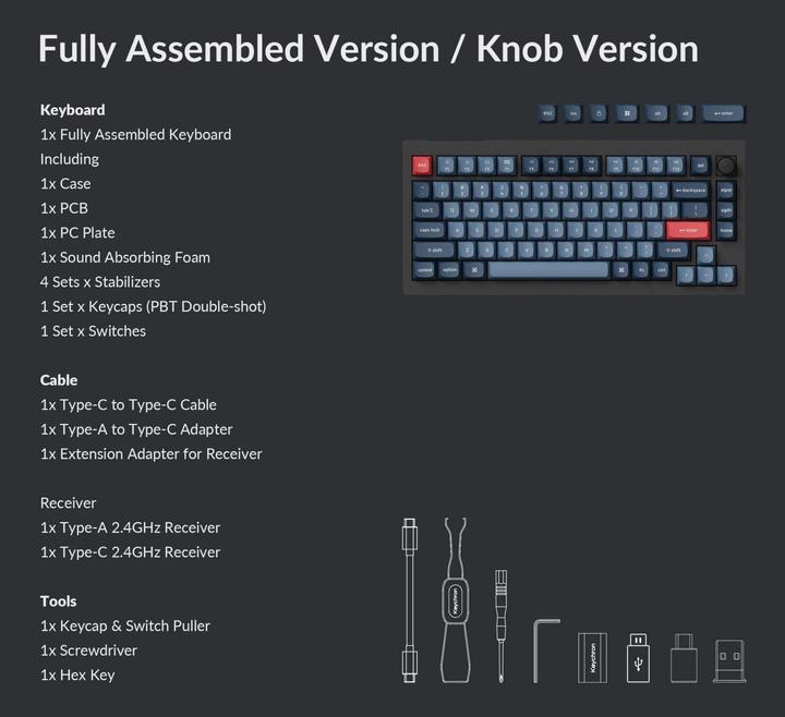 Immagine prodotto Keychron V1 Max (US, Cablato, Senza fili)