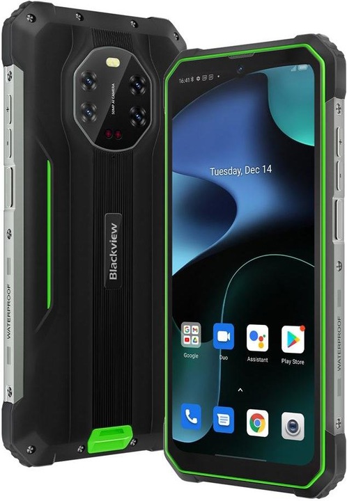 Produktbild Blackview BV8800 (128 GB, Black, Green, 6.58", Dual SIM, 50 Mpx, 4G)