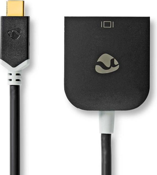 Productafbeelding Nedis USB-adapter USB 3.2 Gen 1 USB-CT male VGA female 0,20 m rond Verguld PVC Antraciet Verpac (USB Type-C, 20 cm)
