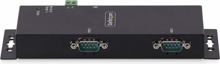 Actual product image StarTech com 2-Port Serial to Ethernet Adapter, IP Serial Device Server For Remote RS232 Devices, Wa