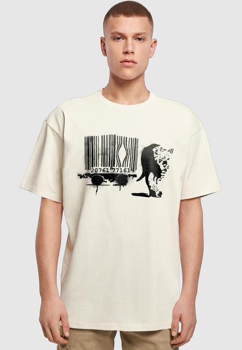 Produktbild Merchcode Brandalised - Barcode Leopard Heavy Oversize Tee - 189207 (5XL)