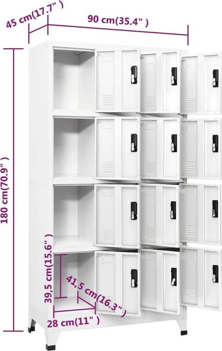Immagine prodotto VidaXL Davin (90 x 45 x 180 cm)