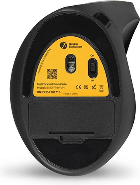 Actual product image Bakker Elkhuizen BakkerElkhuizen FastForward Pro 3-Mode Vertical Mouse (Cable, Wireless)