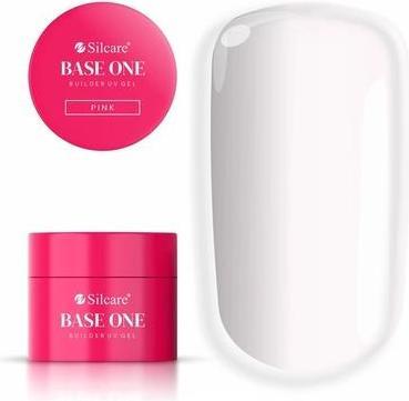 Silcare Base One Builder Gel Pink 50g - Perfect For Nail Enhancement