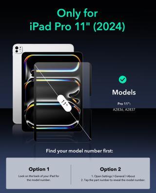 Actual product image ESR Paper-Feel Magnetic Screen (Apple iPad Pro 11 2018, Apple iPad Pro 11 2020, Apple iPad Pro 11 2021, Apple iPad Pro 11 2022)