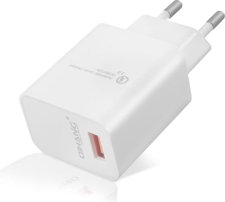 Actual product image Avizar Qualcomm Quick Charge 3.0 3A Power Adapter + Micro USB Cable (18 W)