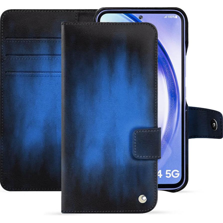 Noreve Lederschutzhülle Samsung Galaxy A54 (Samsung Galaxy A54 5G), Smartphone Hülle, Blau