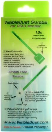 Productafbeelding Visible Dust Ultra MXD-100 V-Swab, 1,3x voor MFT-sensoren - 12 stuks
