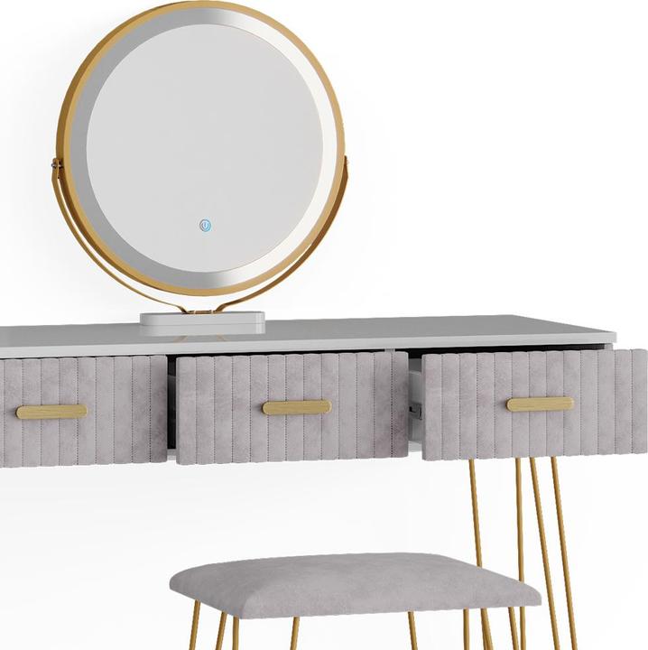 Actual product image Vicco Layla with stool and lighting (100 x 40 x 79 cm)