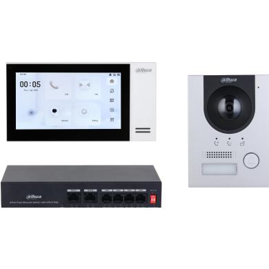 Dahua, Campanello + Citofono, IP video kaputelefon szett - KTP01L(F) (Cablato, WiFi)