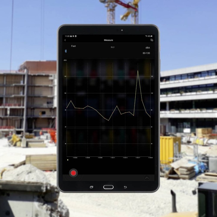 Actual product image PCE Instruments Sound level meter Data logger PCE-323 30 - 130 dB 30 Hz - 8