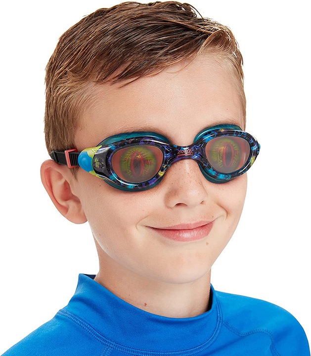 Actual product image Zoggs Sea Demon holographic design swimming goggles (128, 140, 152, 164)