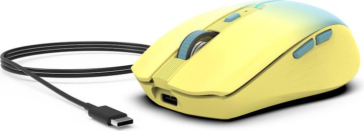 Actual product image Inca Mouse IWM-511RS Blt+Wrls RGB Colour-Base colour: Yellow (Wireless)
