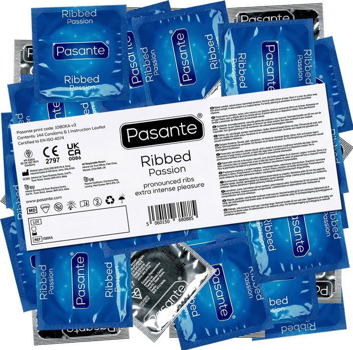 Produktbild Pasante Ribbed (Passion) (144 Stk.)