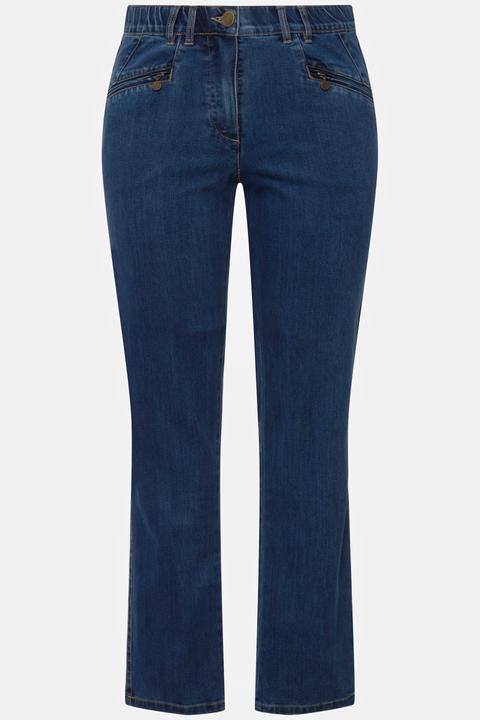 Immagine prodotto Ulla Popken Jeans modello Mony con taglio della gamba conico e tasche con zip (46)