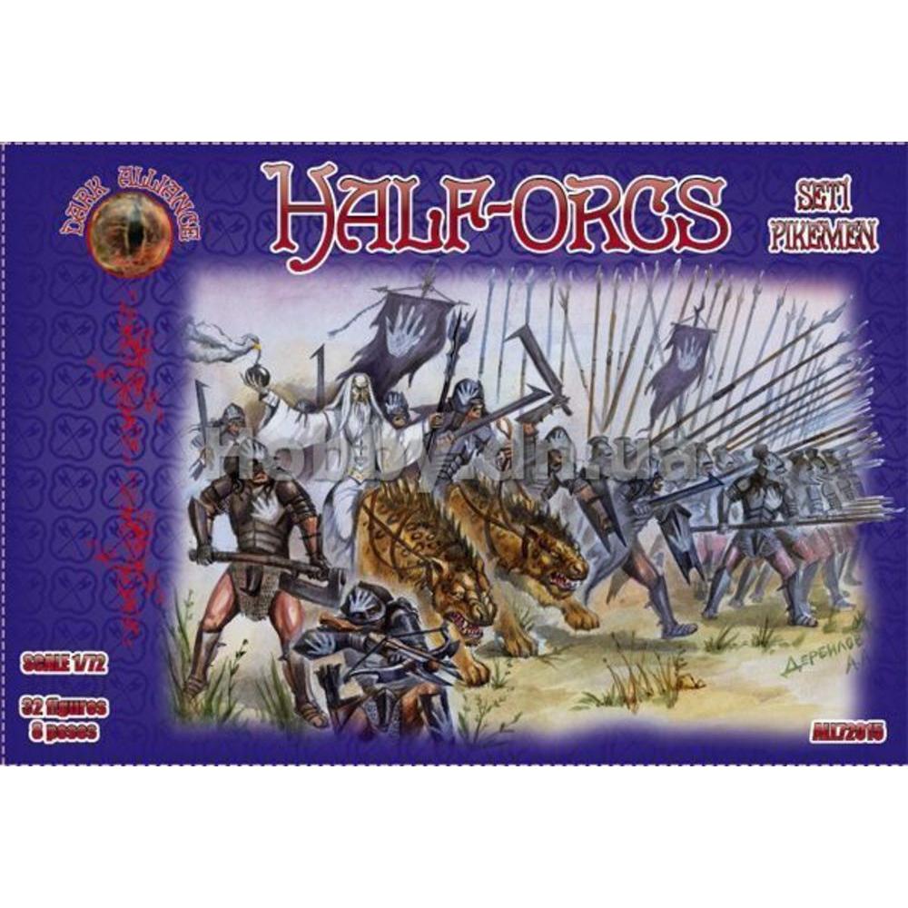 Alliance Half-Orcs pikemen, set 1