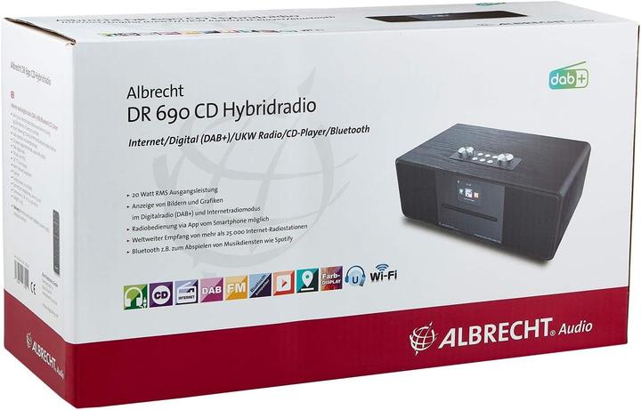 Produktbild Albrecht DR 690 CD (Internetradio, DAB+, Bluetooth, WLAN)