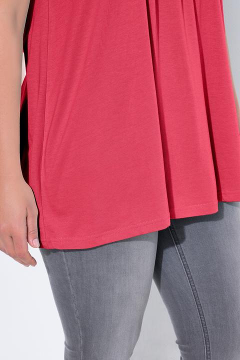 Actual product image Ulla Popken Essential Front Pleat Tee (62)