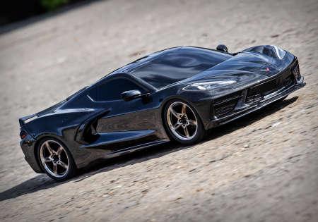 Produktbild Traxxas 4Tec 3.0 Corvette C8 Elektro Brushed On Road 4WD 1:10 RTR schwarz (RTR Ready-to-Run)