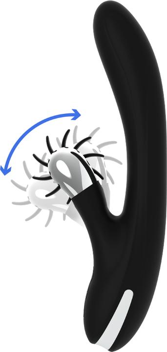 Actual product image Black&Silver Bunny Johnny Vibrating Vibe