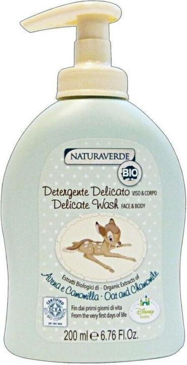 Actual product image Naturaverde ICEA Eco Cosmetics Ultra Gentle Body and Face Cleansing Gel Bambi 200ml