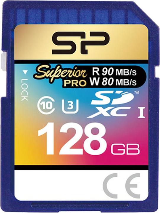 Produktbild Silicon Power memory card SDXC 128GB Superior Pro UHS-1 U3 (128 GB, SDXC, U3, UHS-I)