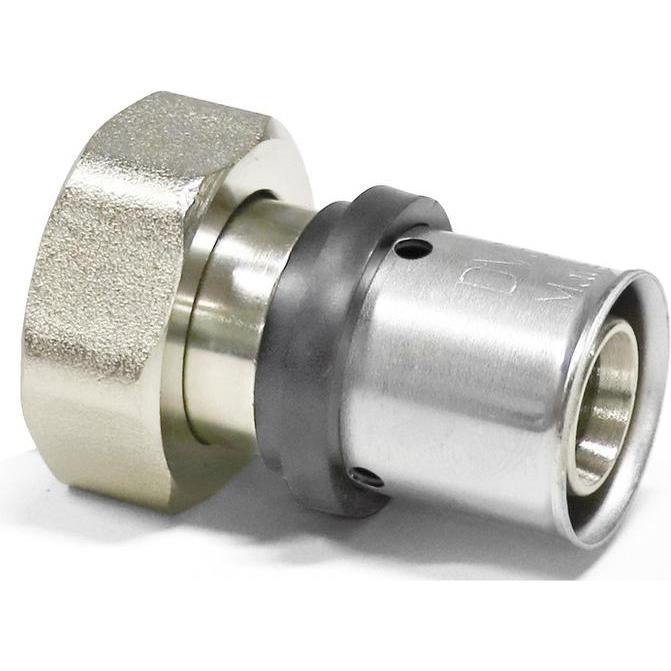 Sanpro, Rohrverbindungstechnik, Pressfitting Übergangsverschraubung + IG Eurokonus, Grösse 16x2, Werkstoff vernickelt (R...