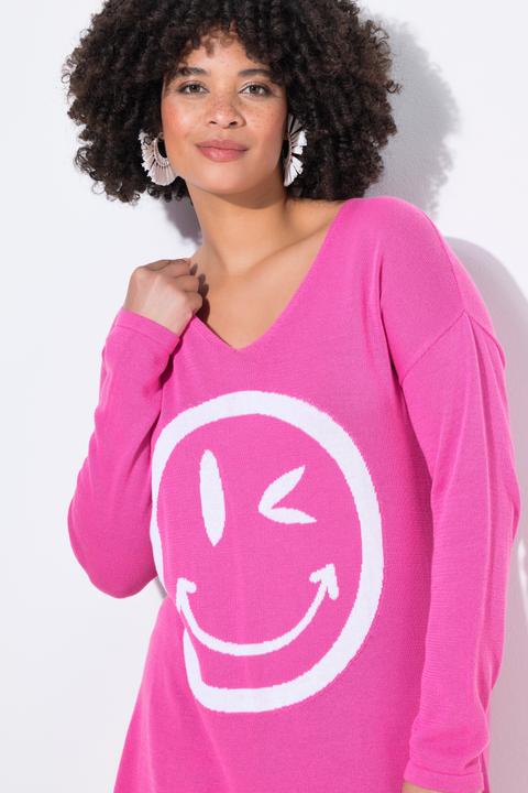Immagine prodotto Angel of Style Pullover, oversized, Smiley, V-Ausschnitt (50, 52)