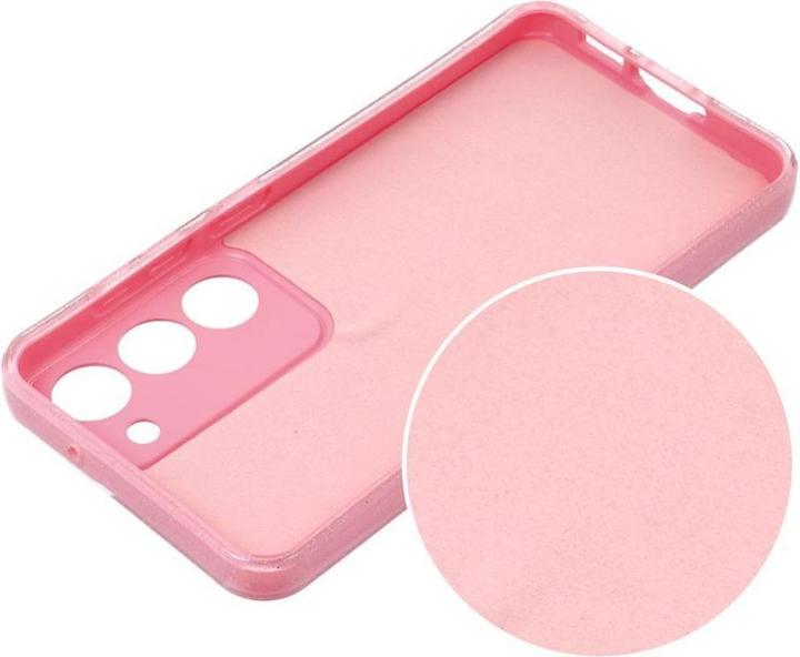 Actual product image OEM Back panel cover CLEAR CASE 2 mm BLINK for SAMSUNG S25 FE pink (Samsung Galaxy S25 FE)