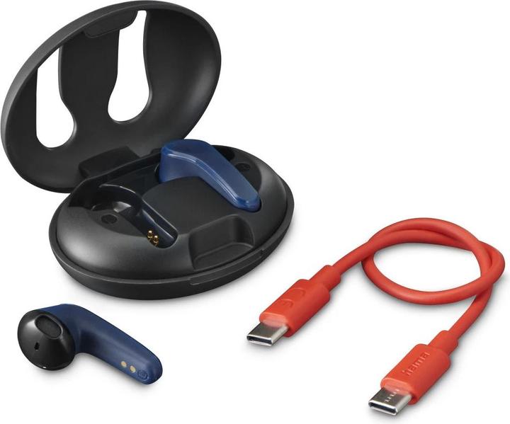 Produktbild Hama Bluetooth®-Kopfhörer Spirit Unchained, True Wireless Earbuds, ENC, FC, BL (Aktive Geräuschunterdrückung, 16 h, Kabellos)
