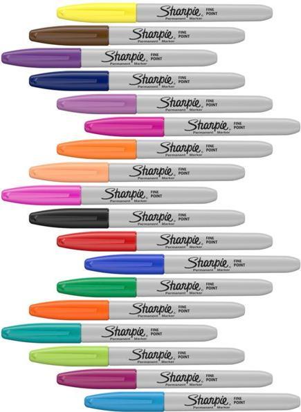 Produktbild Sharpie Fein (Grau, Mehrfarbig, 18 x)