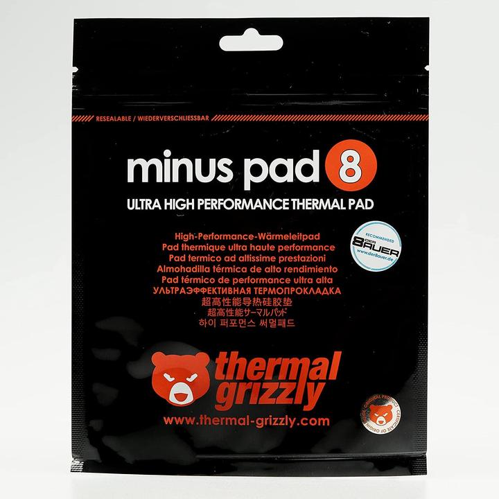 Actual product image Thermal Grizzly Minus Pad 8 120 x 20 mm x 0.5 mm (TG-MP8-120-20-05-2R) (0.50 mm, 8 W/m K)
