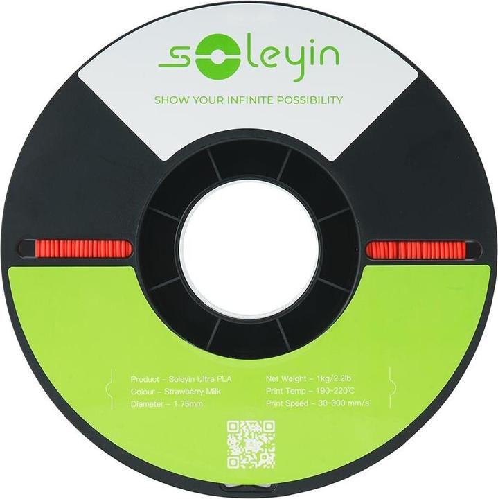 Actual product image Creality Filament Soleyin Ultra-PLA Rot 1.75 mm 1.29 kg (PLA, 1.75 mm, 1000 g, Red)