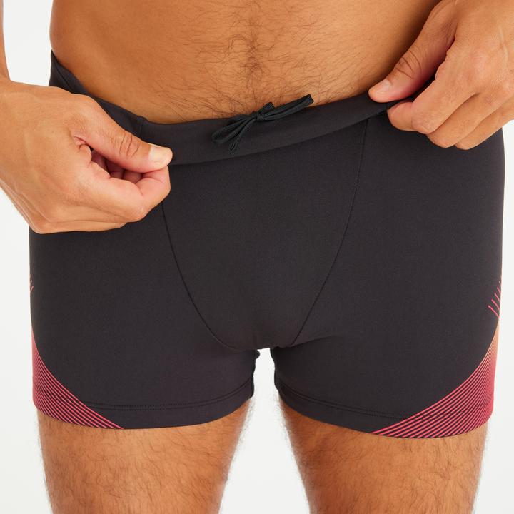 Immagine prodotto Nabaiji Boxer da bagno da uomo - 500 Fiti Tria nero/rosso (40)