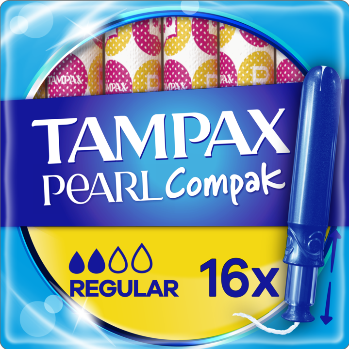 Tampax Pearl Compak Tampons Regular 16CT