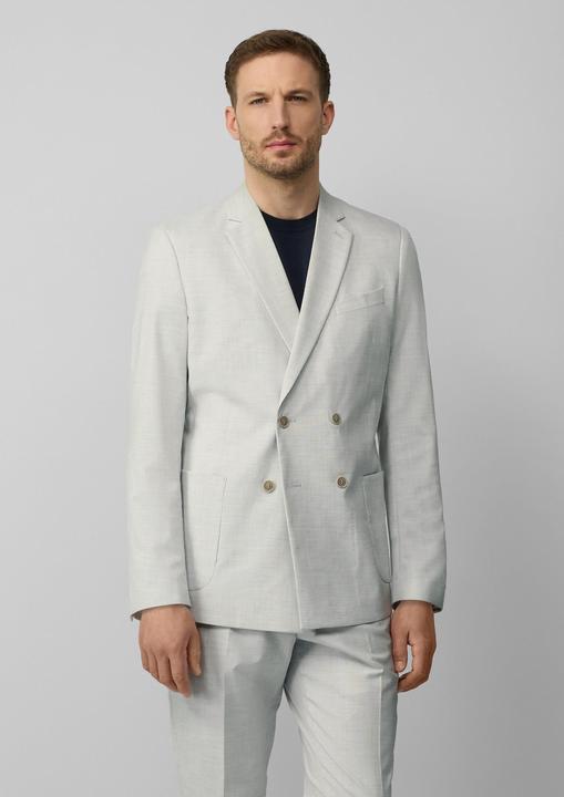 Produktbild S.Oliver Indoor-Sakko s.O PURE: Zweireihiges Sakko im Slim Fit (48)