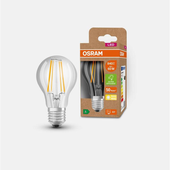 Produktbild Osram Led Filament Classic A (E27, 840 lm, 1x)