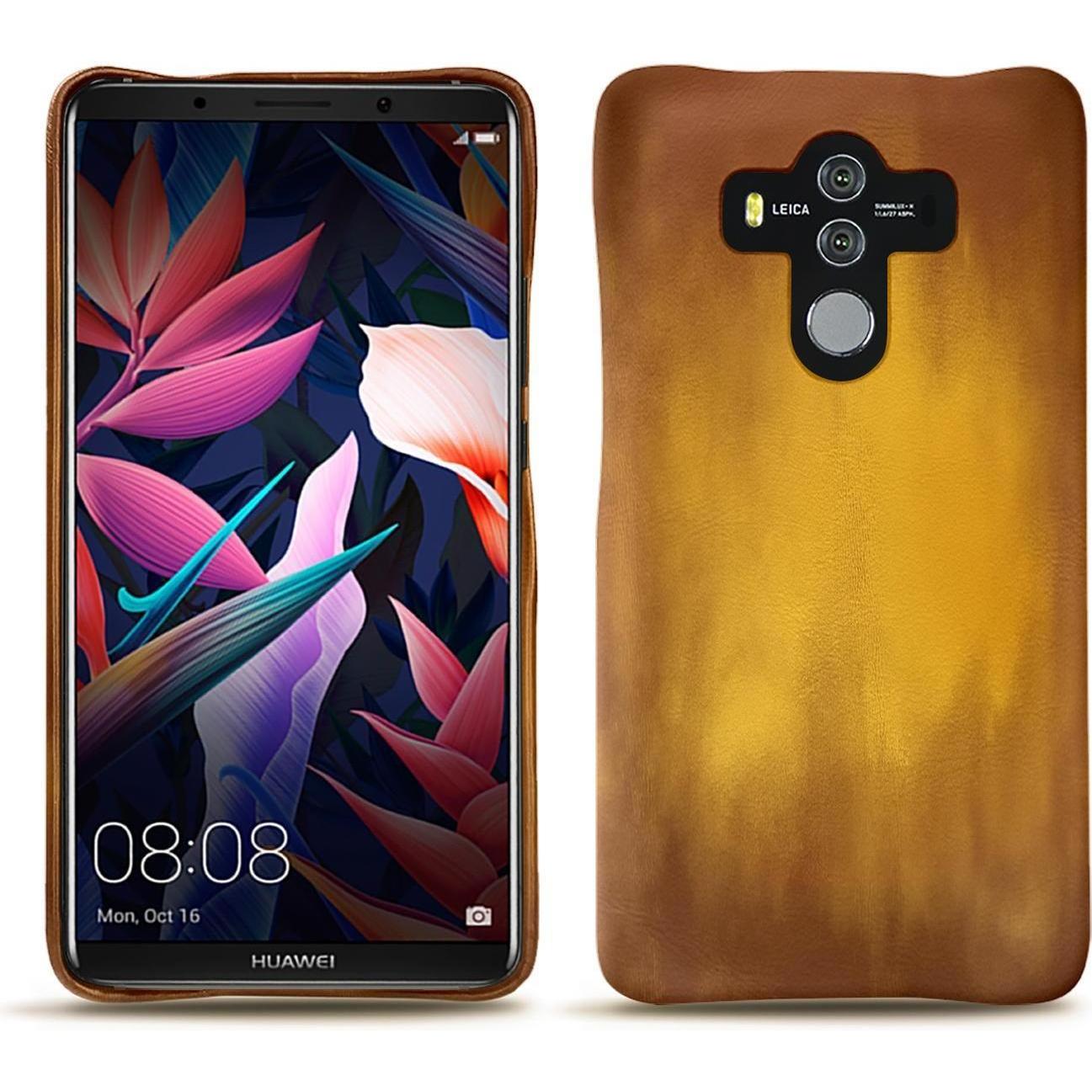 Thumbnail - Noreve Lederschutzhülle (Huawei Mate 10 Pro), Smartphone Hülle, Gold