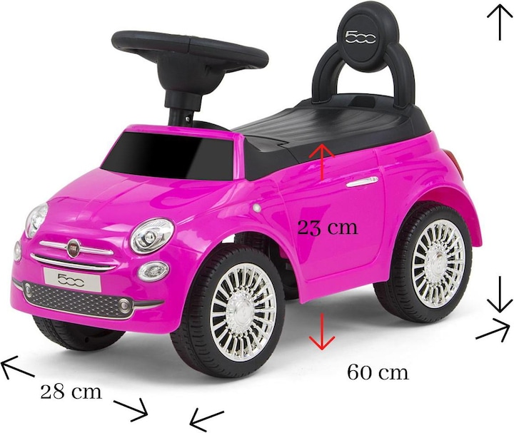 Image du produit Mally L2 Fiat 500 rose véhicule