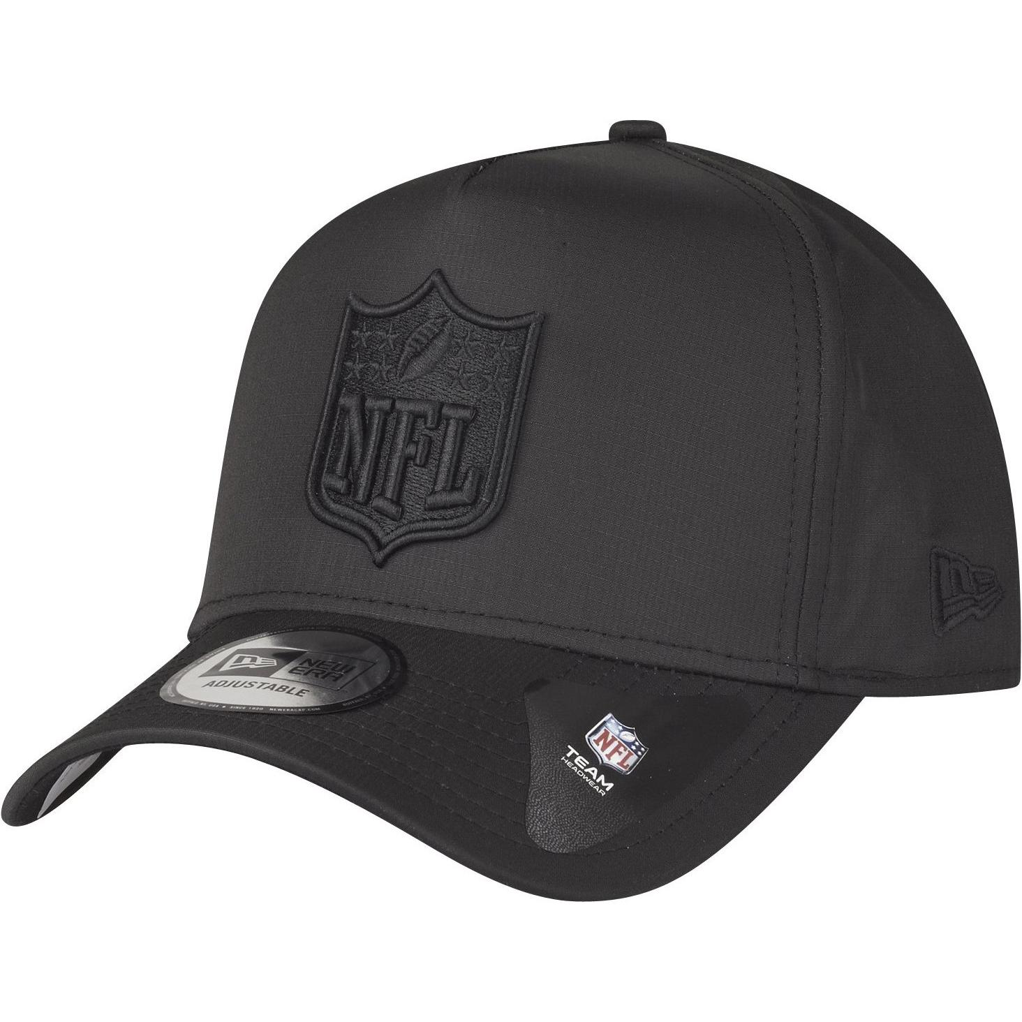 New Era, Herren, Cap, Aframe Ripstop Trucker NFL Logo Shield, Schwarz