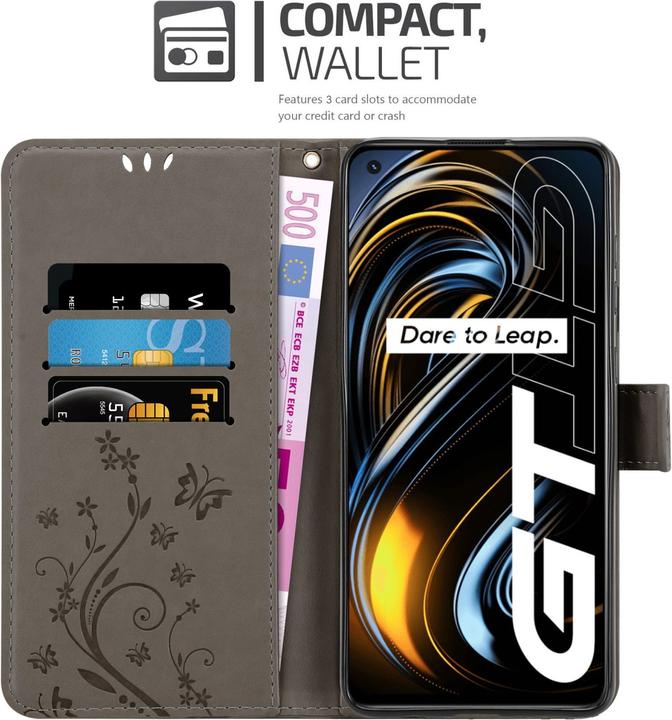 Immagine prodotto Cadorabo Custodia a libro floreale per Realme GT / GT Neo 2T / Q3 PRO (Realme GT Neo 2T, Realme Q3 Pro 5G)